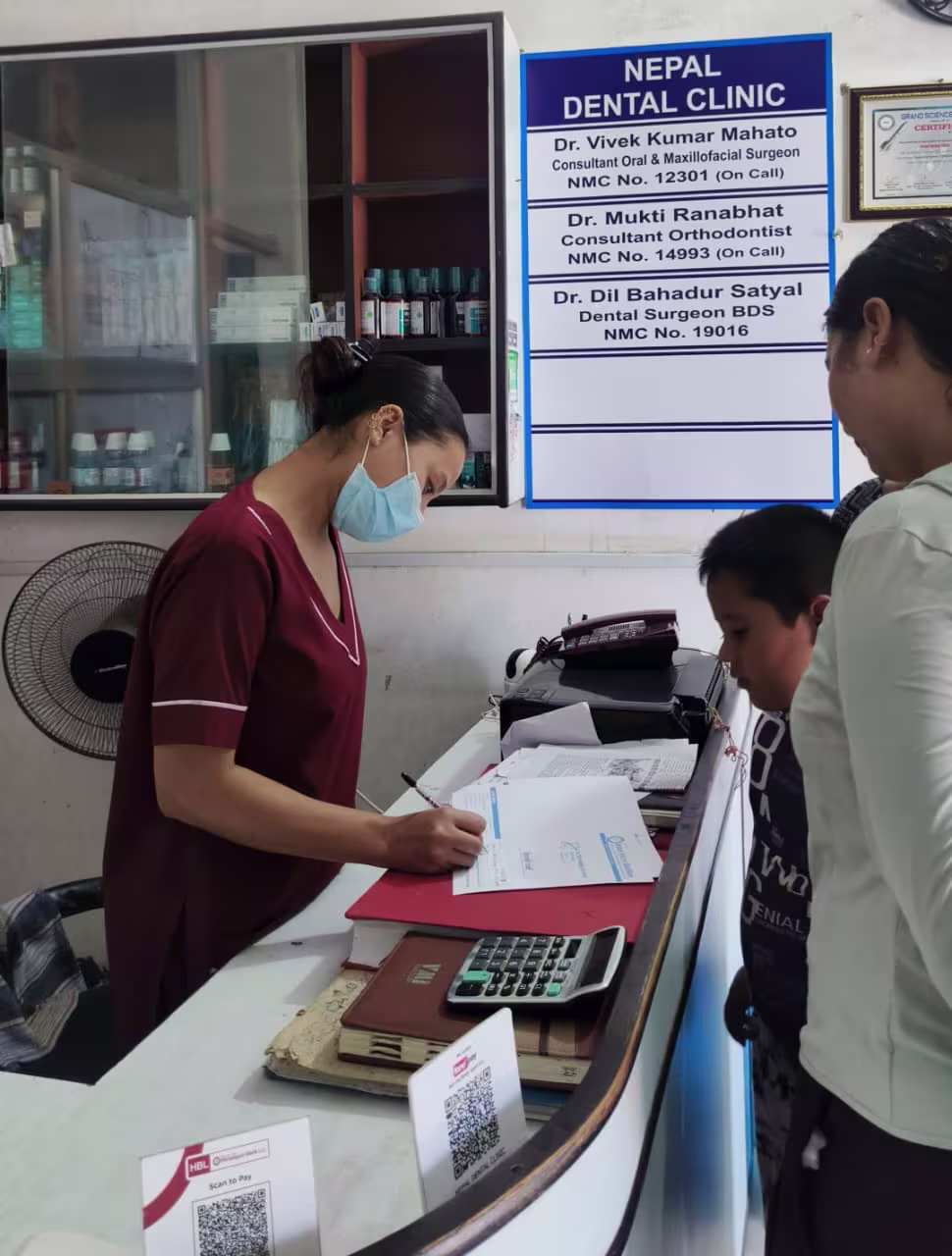 Modern dental treatment room at Nepal Dental Clinic
